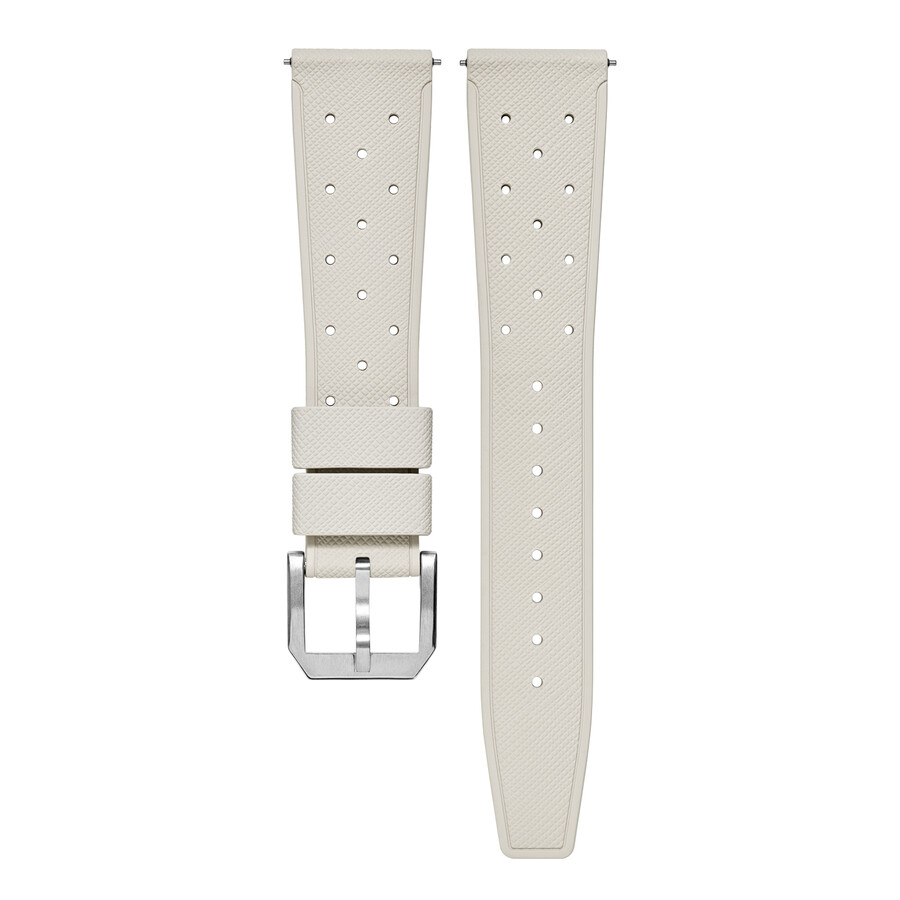 rubber classic strap warm silver - baltic watches