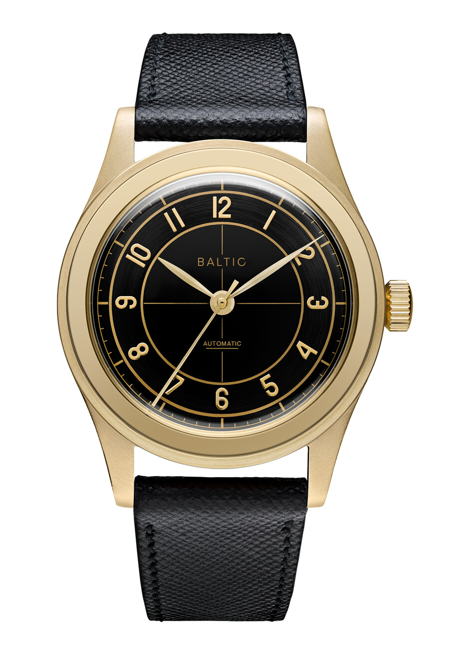 hms 002 gold pvd black - baltic watches